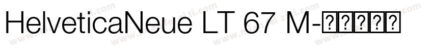 HelveticaNeue LT 67 M字体转换